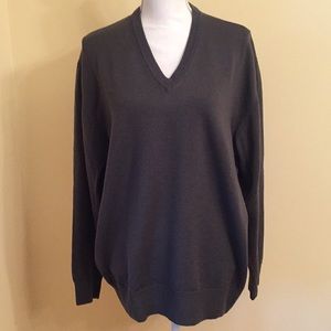 Men’s Morgano Knitted V-neck Sweater Made In Italy